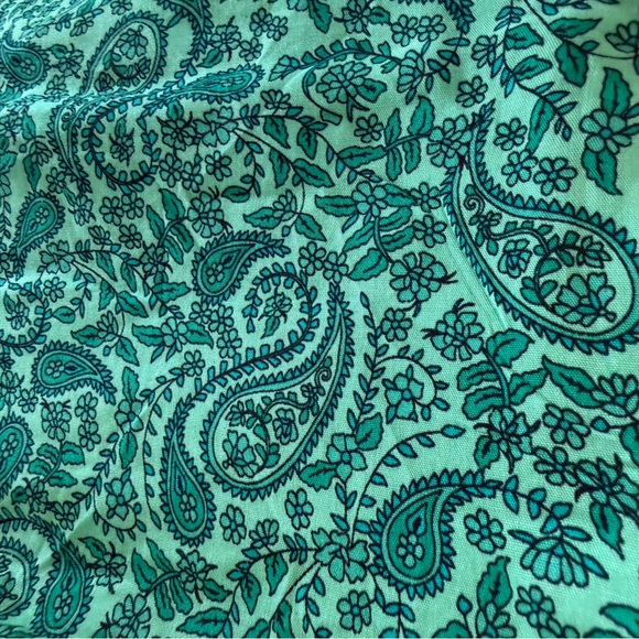 Rusttydustty Women’s 4XL Green Paisley Boho Dress Tassel Sleeve NWT - Picture 4 of 7